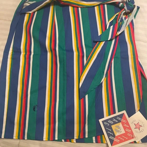 NWT Vintage Hang Ten Wrap Around Skirt  100% Cotton Made in the USA Size L - Picture 8 of 14